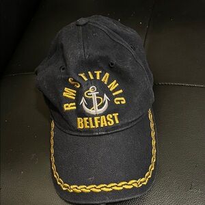 Titan Dark Blue Cap with White Stitching